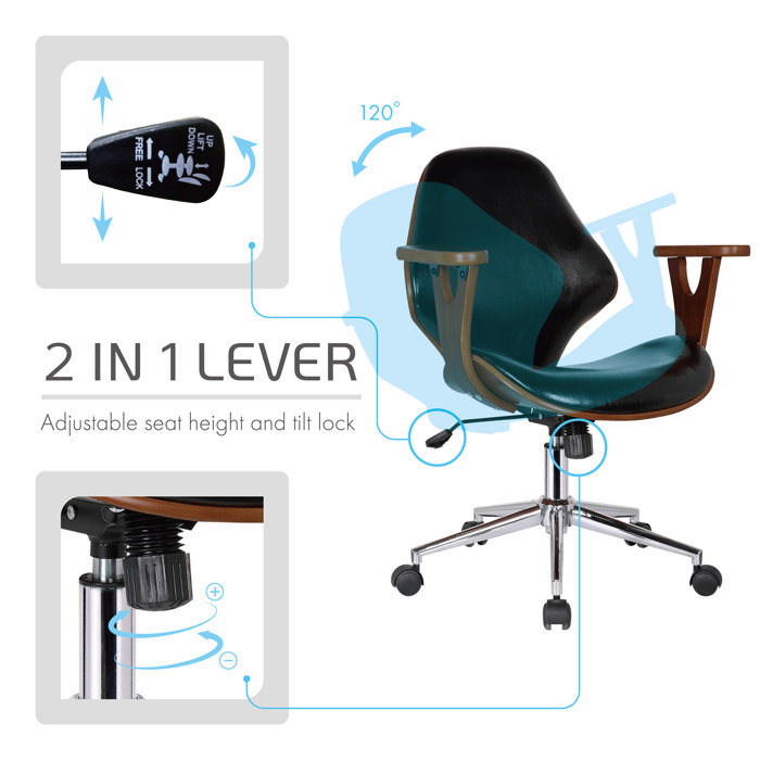 Wade LoganÂ® Barri Faux Leather Task Chair & Reviews - Wayfair Canada